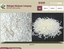 Tablet Screenshot of mahajanmolasses.com